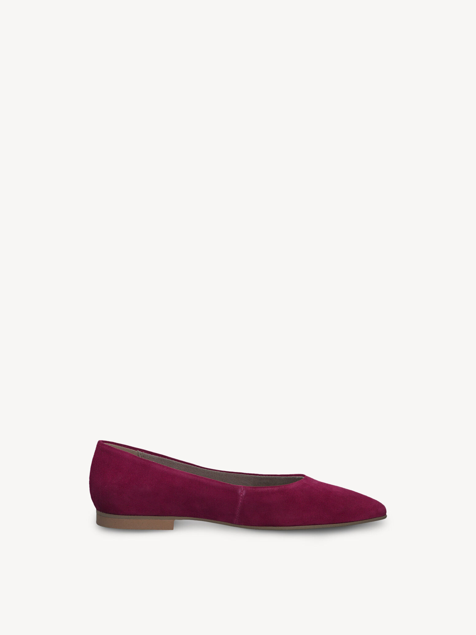 Ballerine en cuir - rose fuchsia