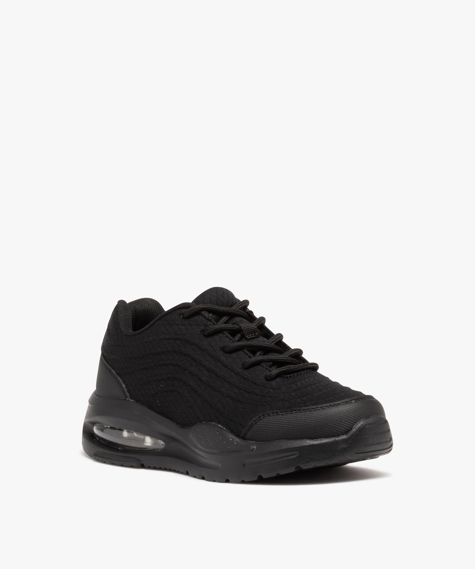 Basket en toile ultra légère à lacets Garçon noir | GEMO