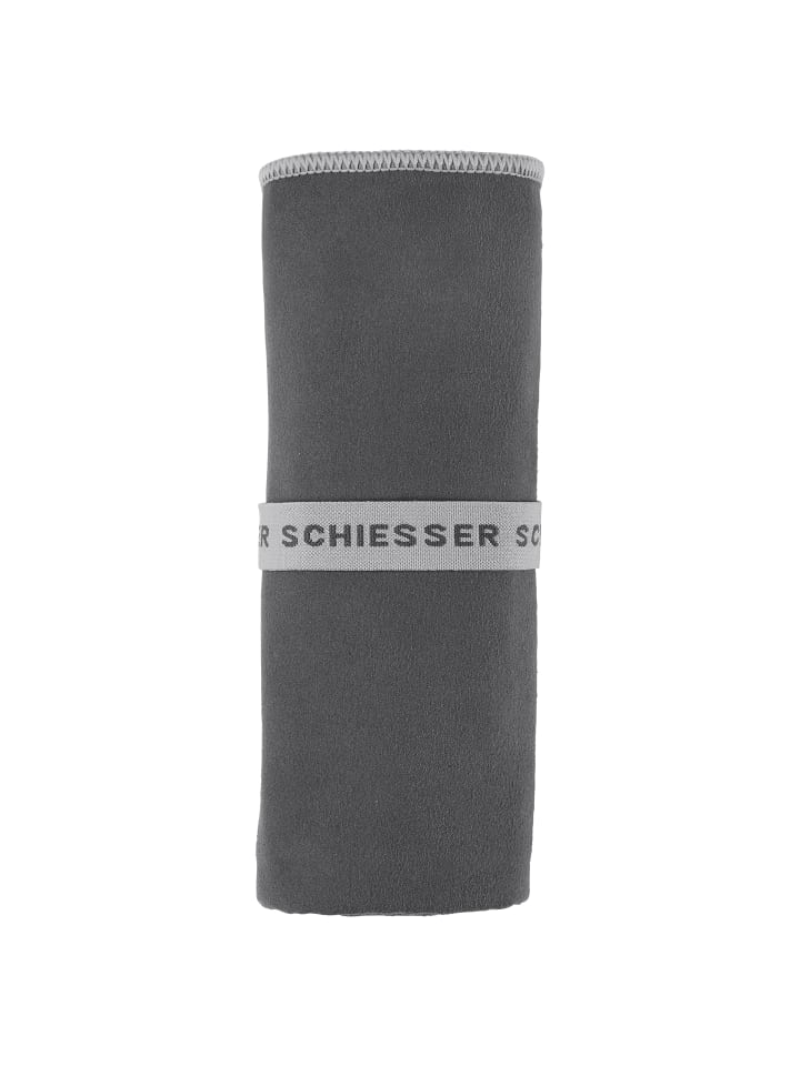 Schiesser Sporthandtuch Mario in Grau günstig kaufen 80 x 130 cm
