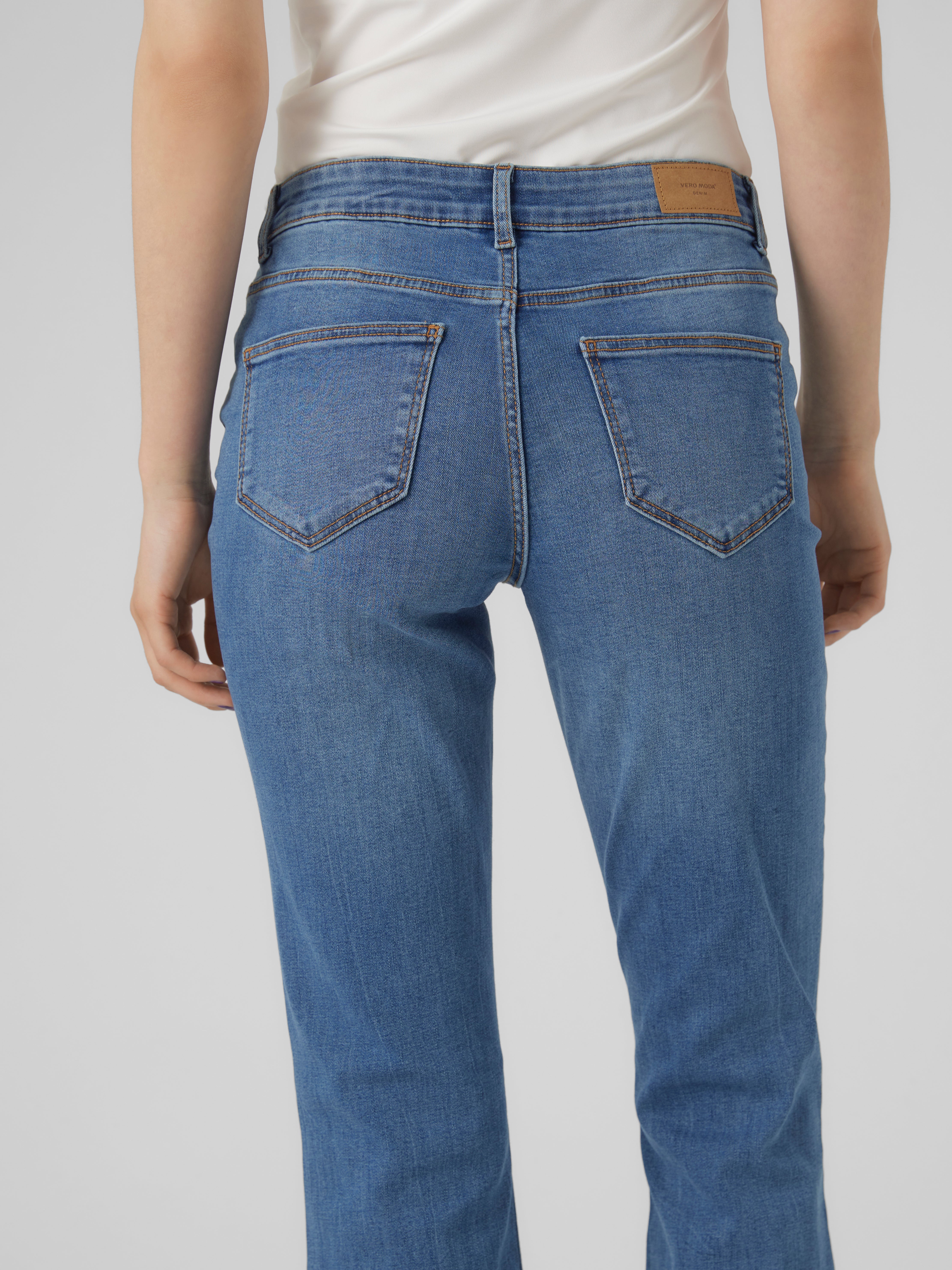 VMSIGI Niedrige Taille Ausgestellt Jeans