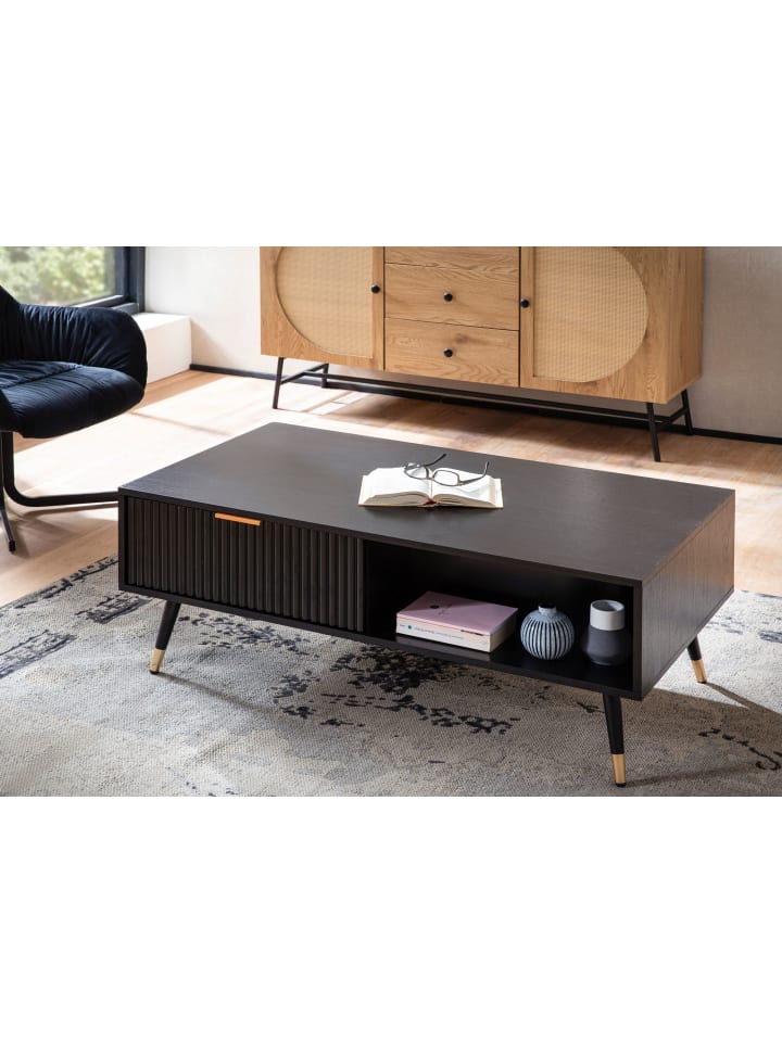 KADIMA DESIGN Couchtisch 110x60x43 cm mit Eiche-Dekor Wohnzimmertisch, günstig kaufen onesize