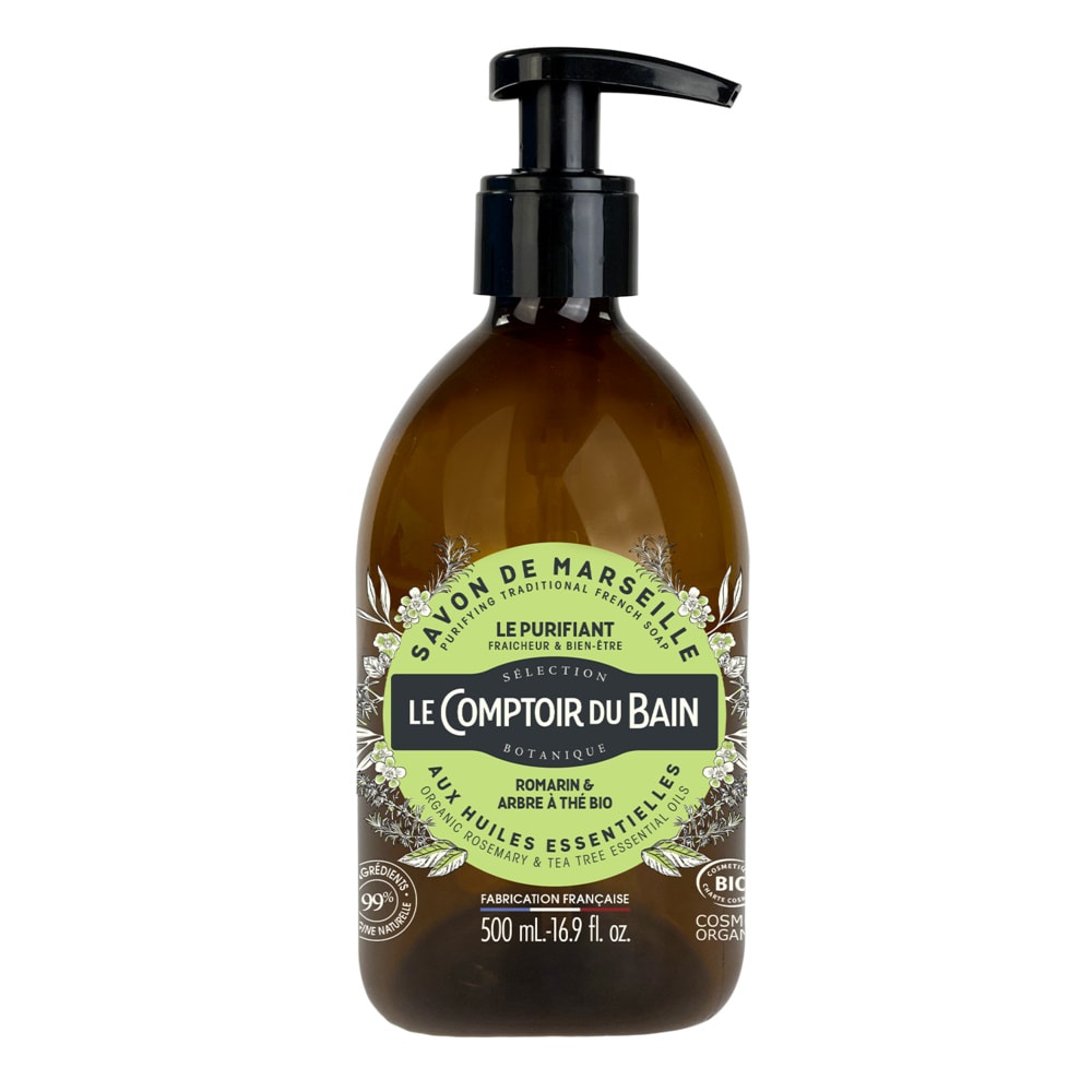 le comptoir du bain Savon de Marseille bio Le Purifiant 500ml Savon de Marseille Bio