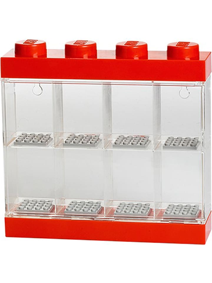 LEGO Figuren-Schaukasten in Rot - (B)19,1 x (H)18,4 x (T)4,7 cm günstig kaufen onesize