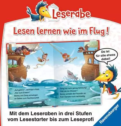 Leserabe - 1. Lesestufe: Wilde Piratenabenteuer