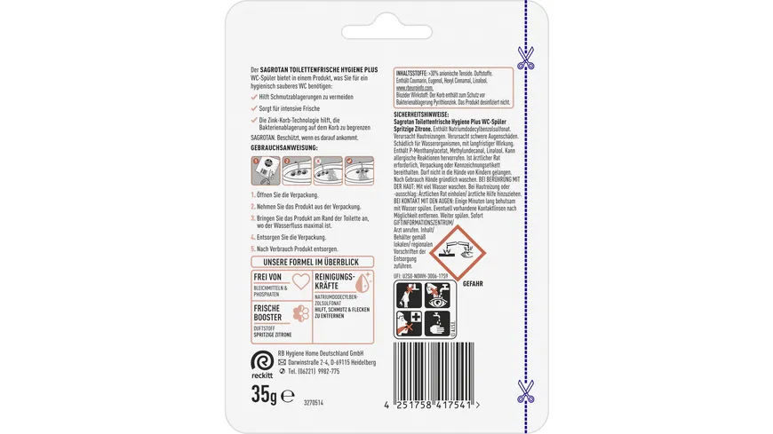 Sagrotan WC-Spüler Toilettenfrische Hygiene