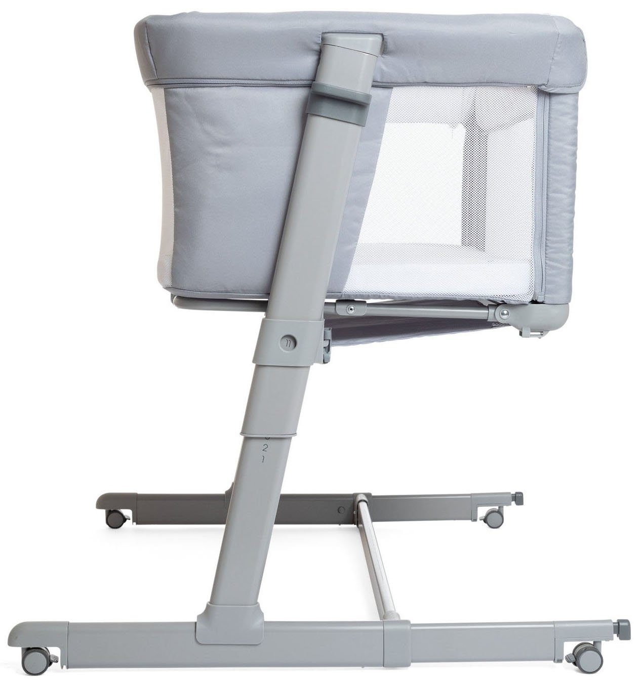 Chicco Beistellbett Next2Me Dream Evo, Grey, Bezug teilweise aus recyceltem Material