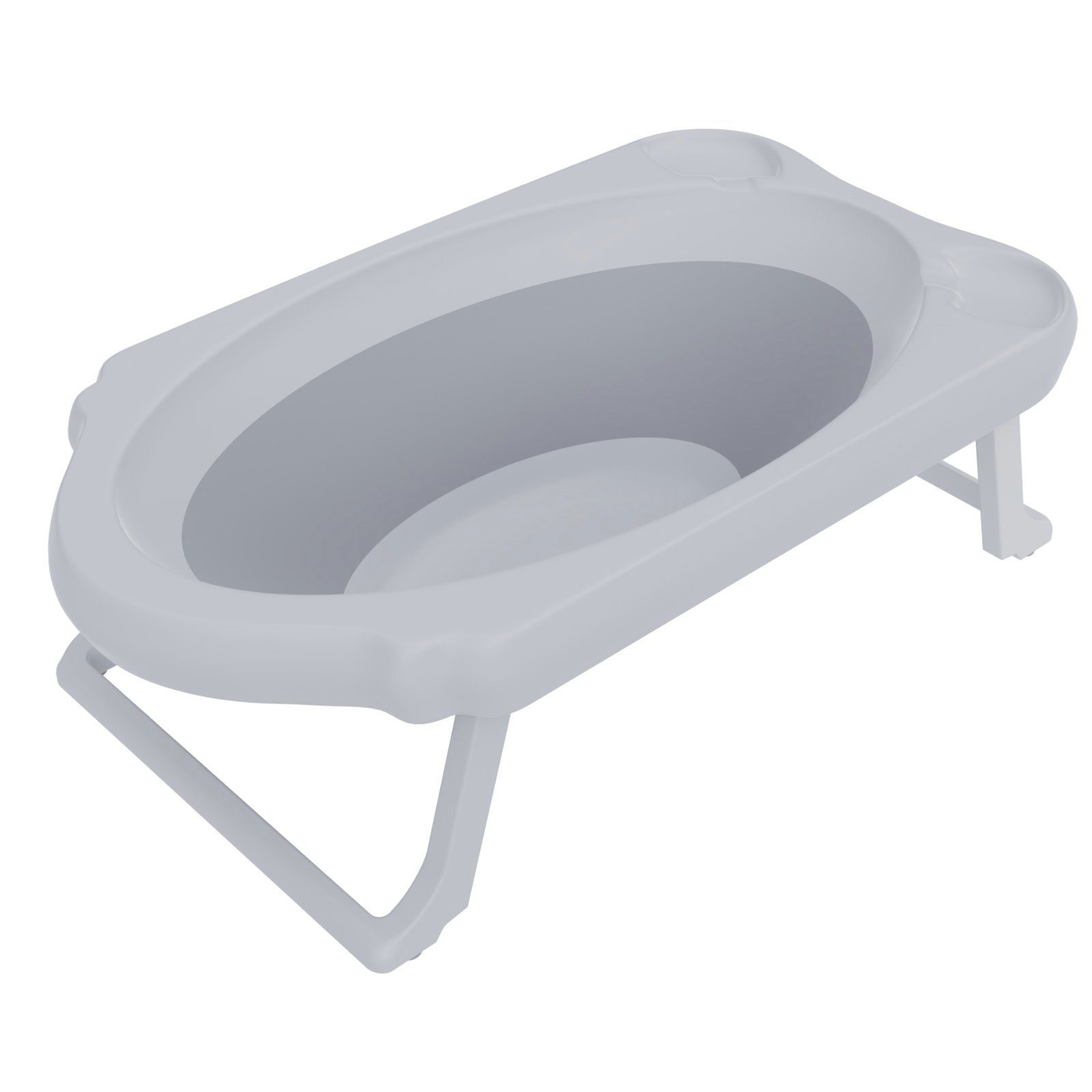 HAGO Badesitz Babybadewanne Babywanne Reisebadewanne klappbar 33L weiß grau anti-rut