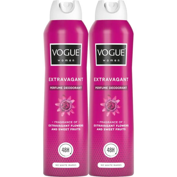 Vogue Extravagant Parfum -deodorantti 2 x 150ml