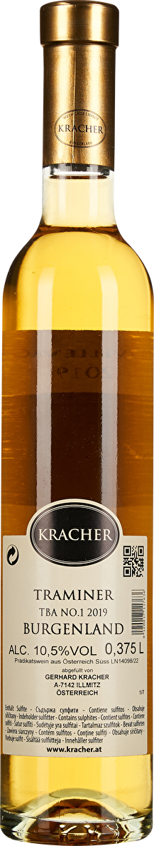 Kracher Trockenbeerenauslese Traminer Nouvelle Vague Nr. 1 Halbflasche 2019