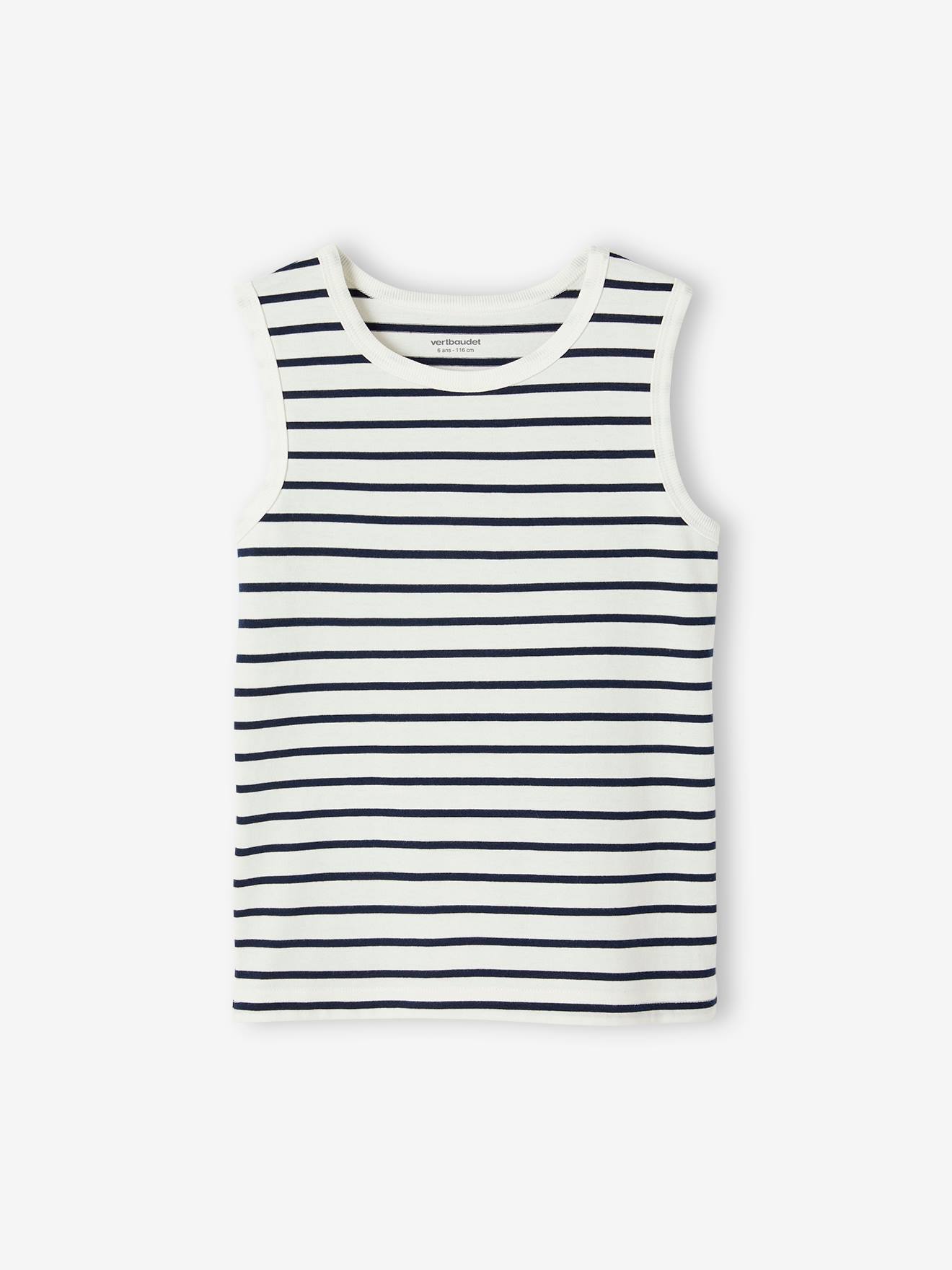 Vertbaudet 2er-Pack Jungen Trägershirts mit Recycling-Baumwolle - set blau
