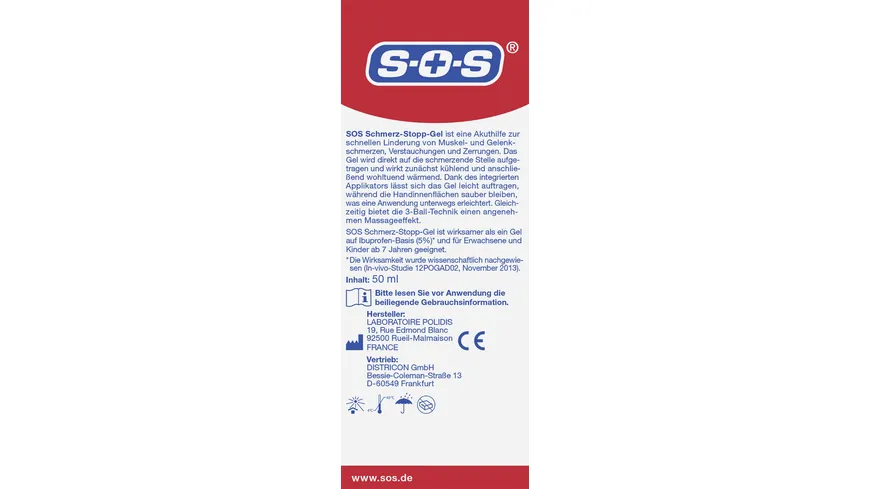 SOS Schmerz-Stopp-Gel 50 ml