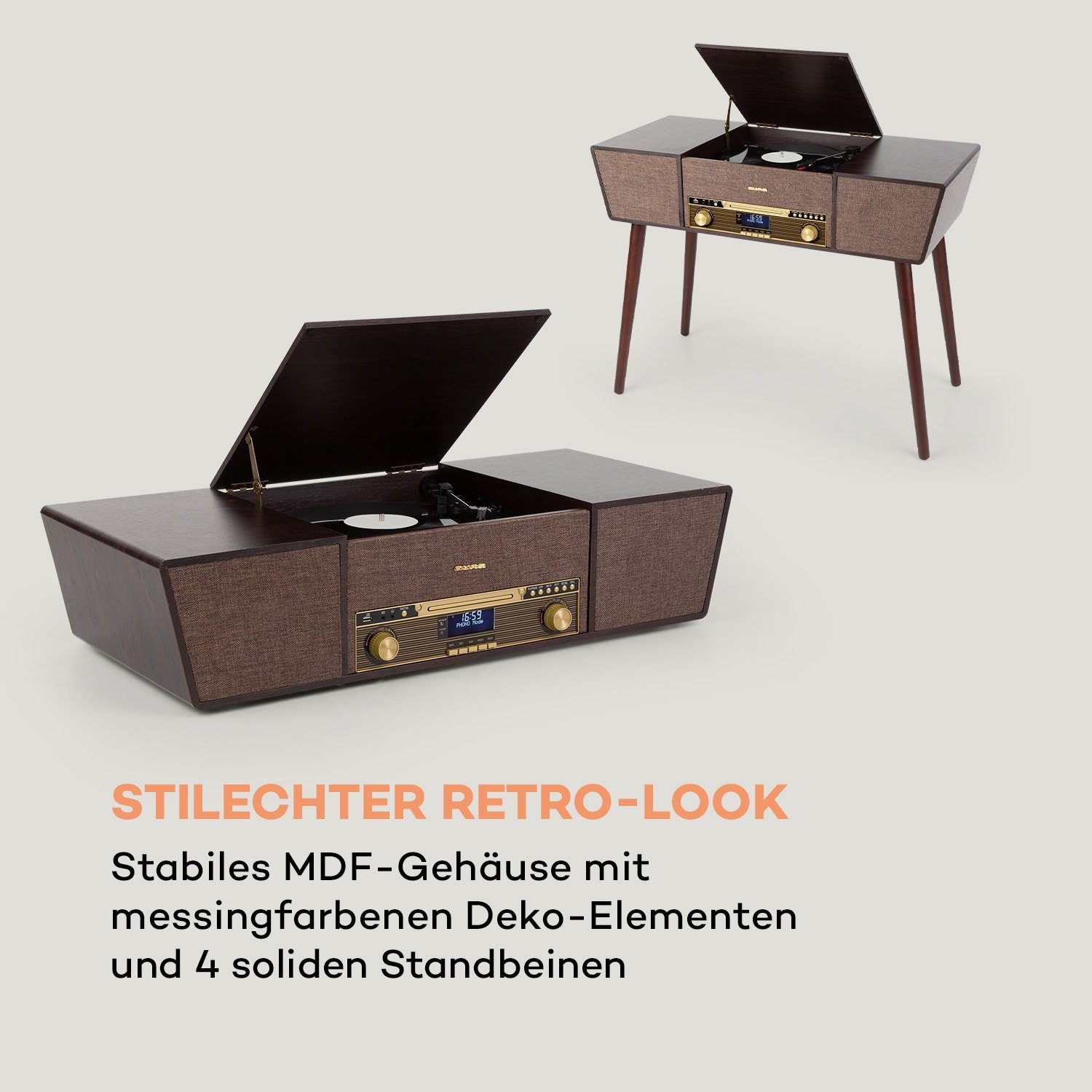 Auna Belle Epoque 1912 Plattenspieler (Bluetooth)
