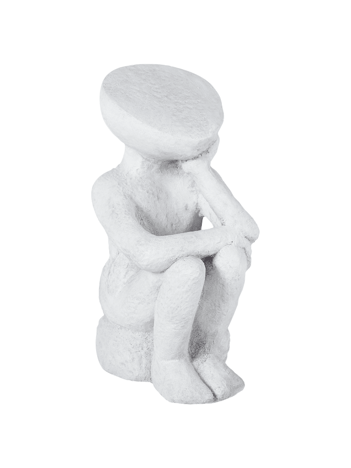 Beliani Gartenfigur FRIA in Grau - (W) 30 x (H) 46 x (L) 30 cm günstig kaufen onesize