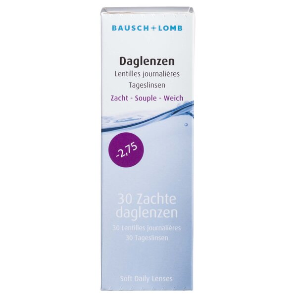 Bausch & Lomb -2.75 lágy napi kontaktlencse orvostechnikai eszköz - 30 darab