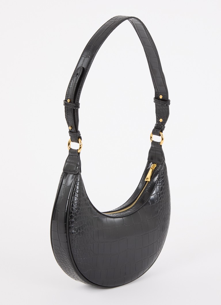 JW PEI Carly shoulder bag with croc texture