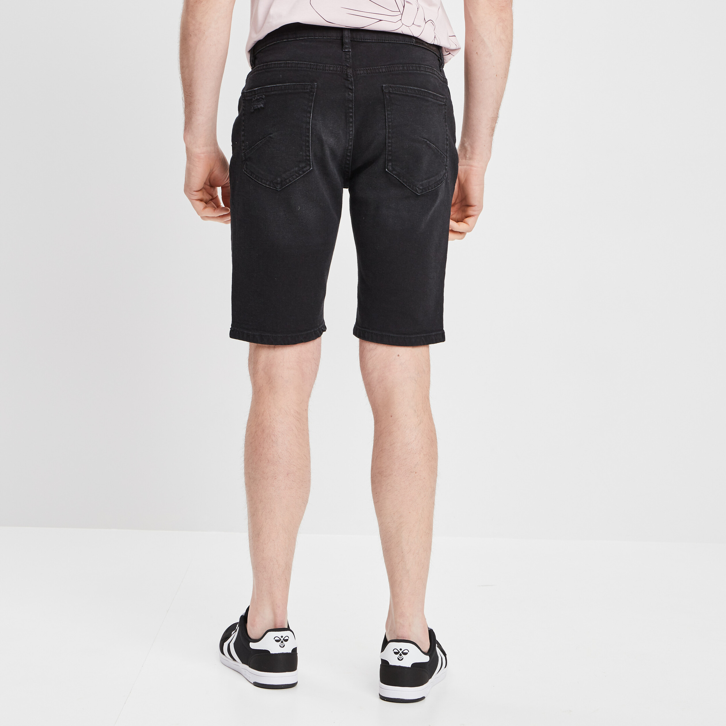 Bermuda straight noir homme | La Halle