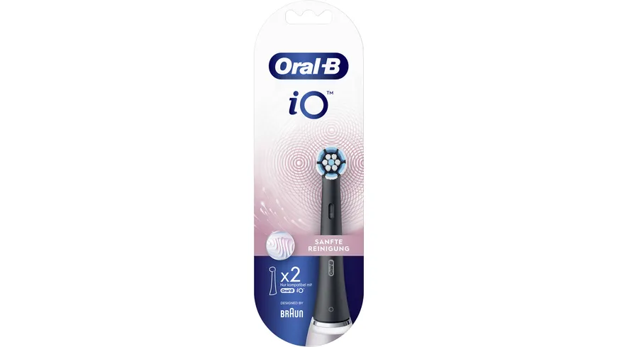 Oral-B Aufsteckbürsten iO Sanfte Reinigung schwarz