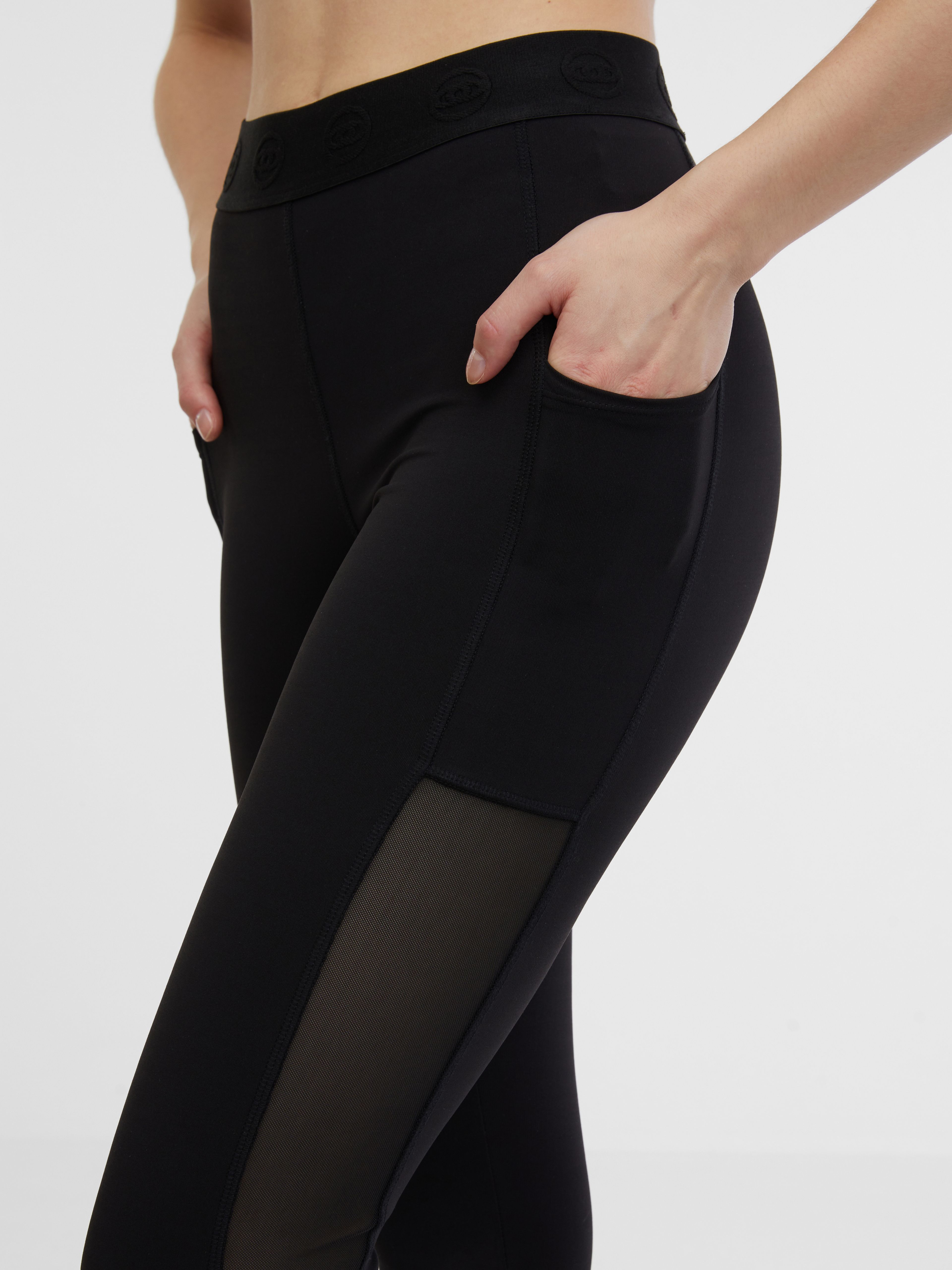 Schwarze Damen-Sport-Leggings ORSAY