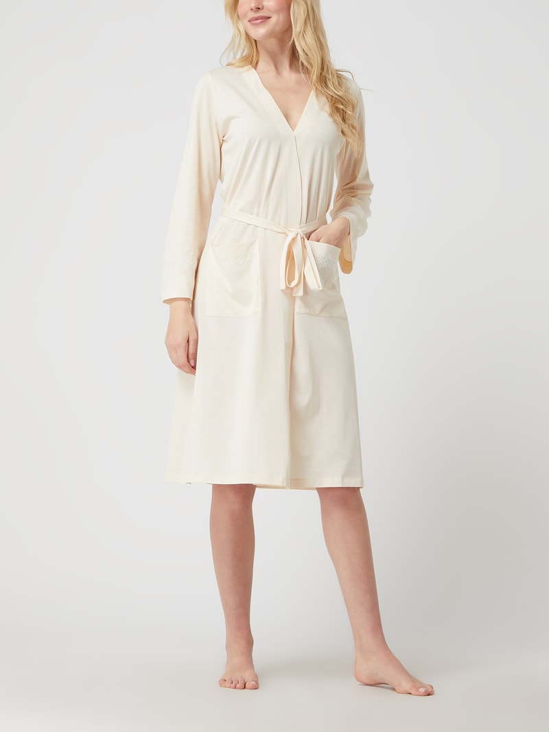 Bademantel aus Baumwolle Modell 'Felize' in offwhite