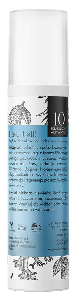 Alkmie Moisture Symphony Langtidsvirkende fugtgivende ansigtscreme