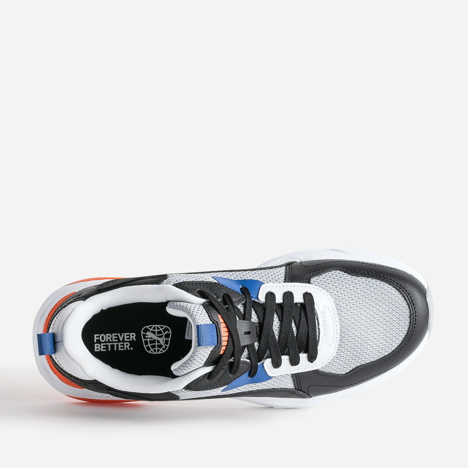 Tennis PUMA grise, noire, bleue, orange