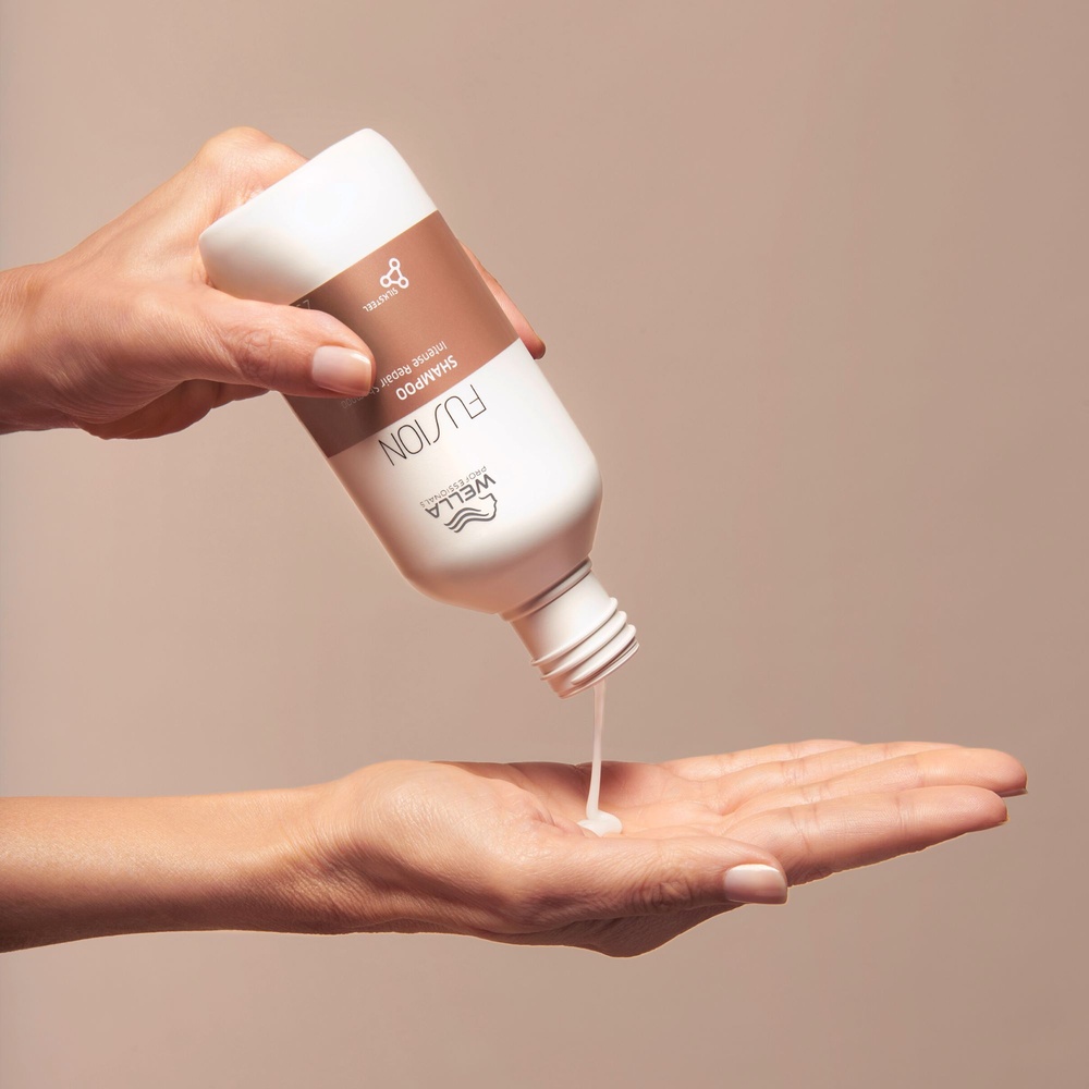 Wella Fusion Shampoing réparation intense pour cheveux abîmés et fragilisés Shampoing