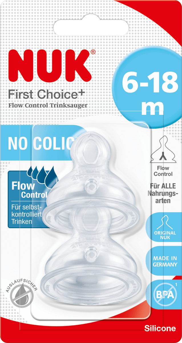 Trinksauger First Choice+ Silikon 6-18 Monate, 2 St
