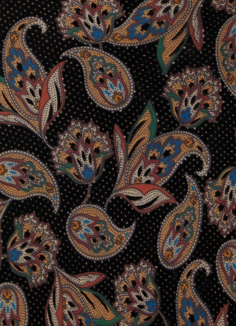 ba&sh  Rita midi rok van fluweel met inzet van kant en bloemenprint