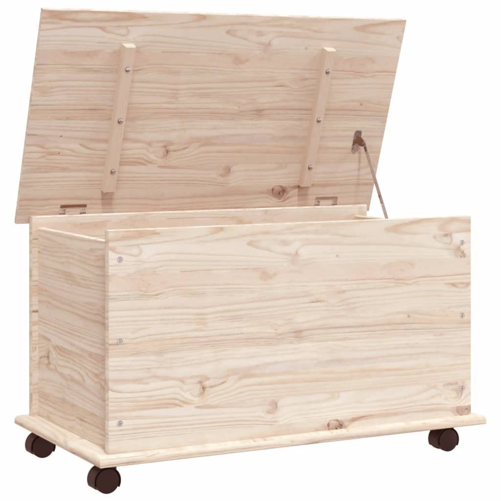 vidaXL Truhe Spielzeugtruhe Kiste Truhe mit Rollen ALTA 73x39,5x44 cm Massivholz Ki