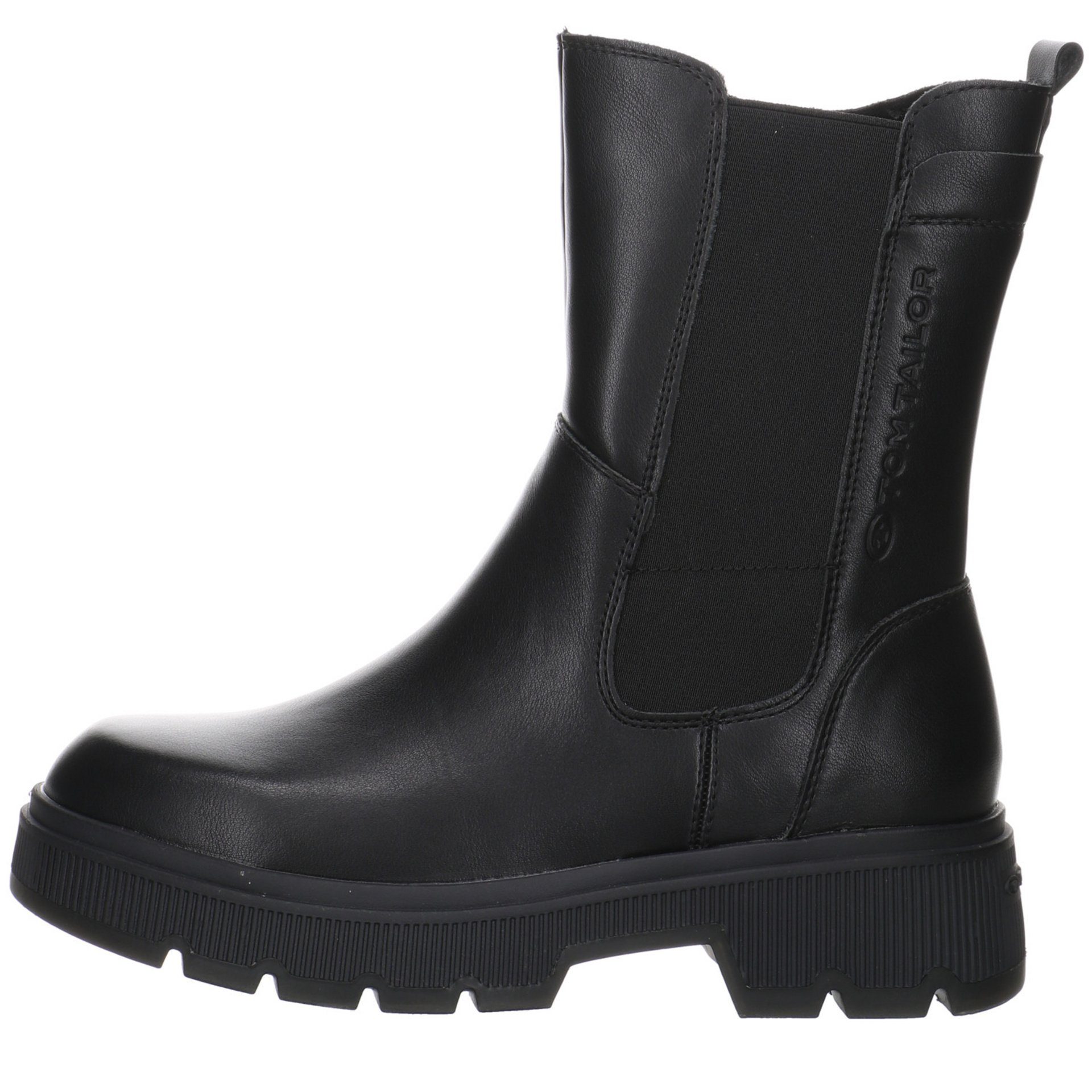 TOM TAILOR Damen Stiefeletten Schuhe Chelsea Boots Stiefelette Synthetikkombination