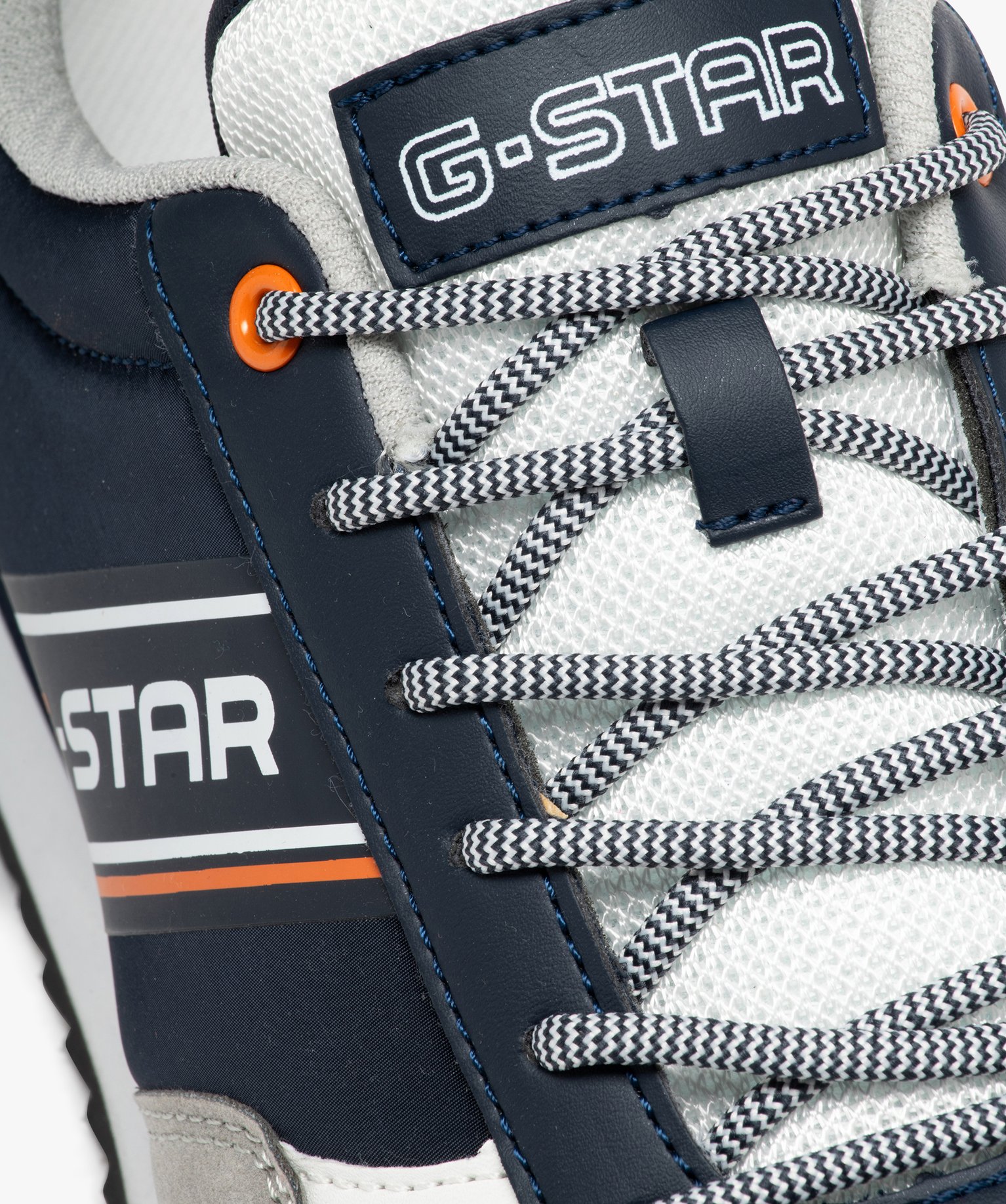 Baskets homme style rétro à lacets bicolores - G-Star marine | GEMO