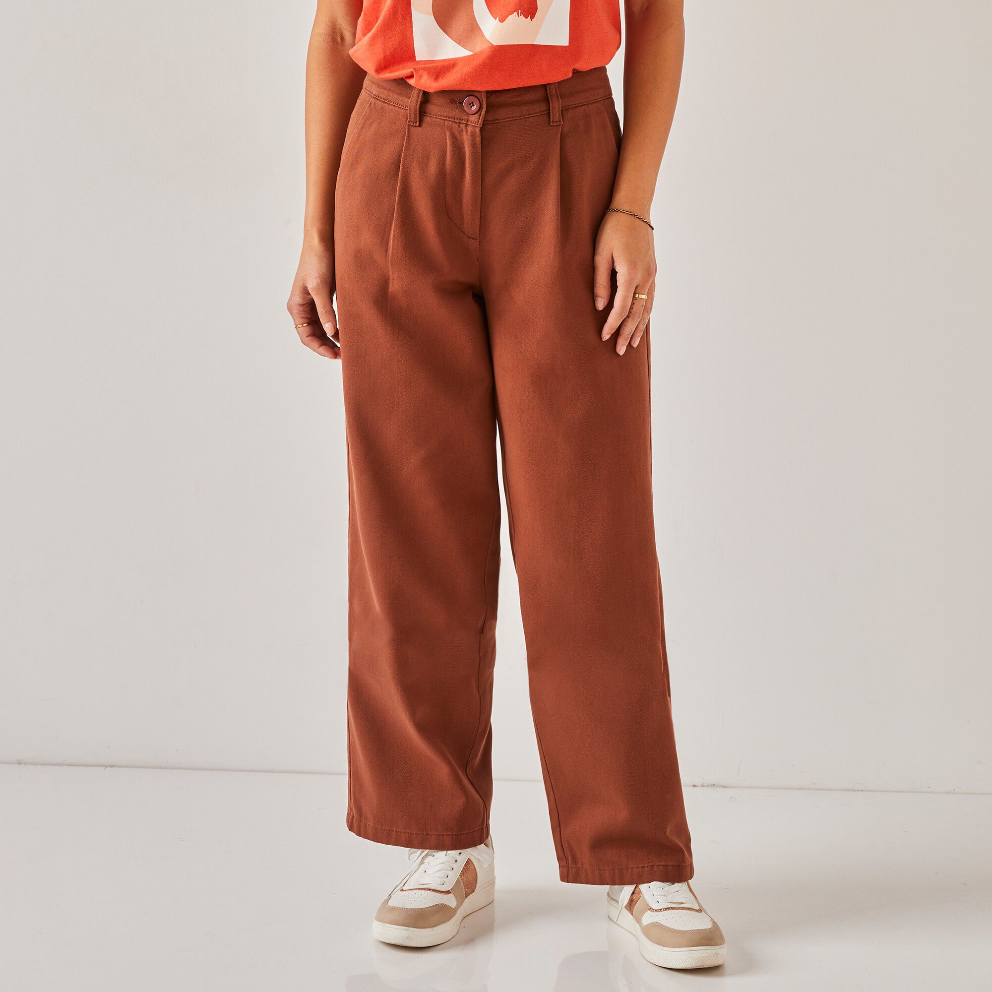 Pantalon droit large, spéciale petites