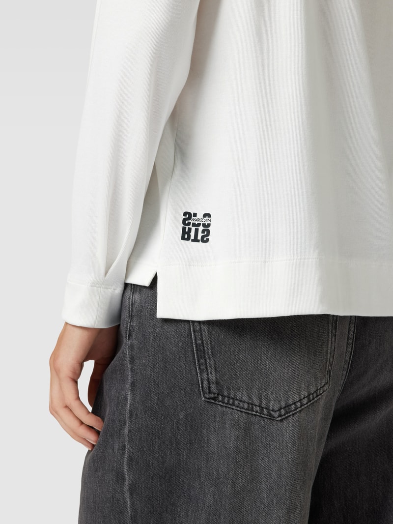 Longsleeve mit Motiv-Print in offwhite