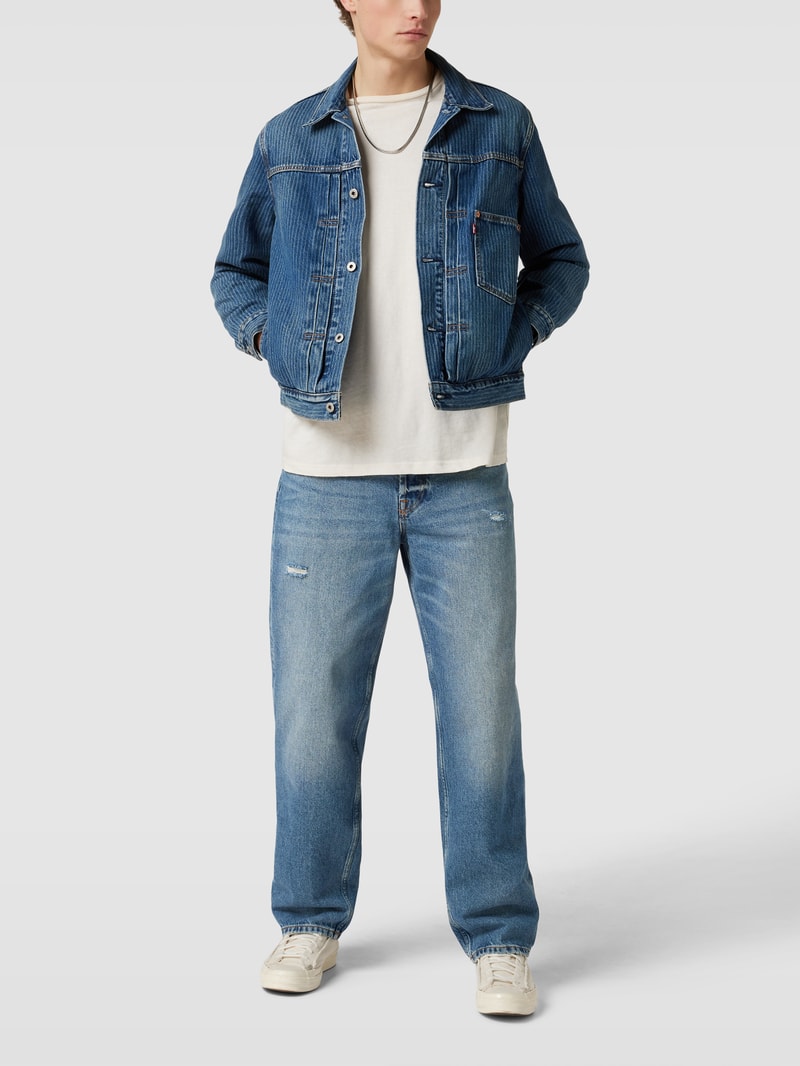Loose Fit Jeans im Used-Look Modell 'FIVE LOOSE MID' in jeans