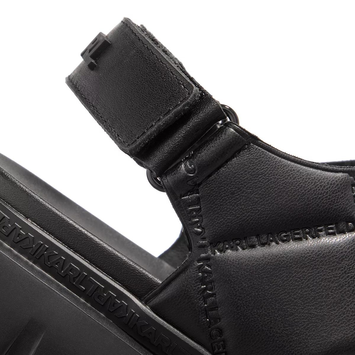 LAGERFELD Komfort Sandalen schwarz Sandale