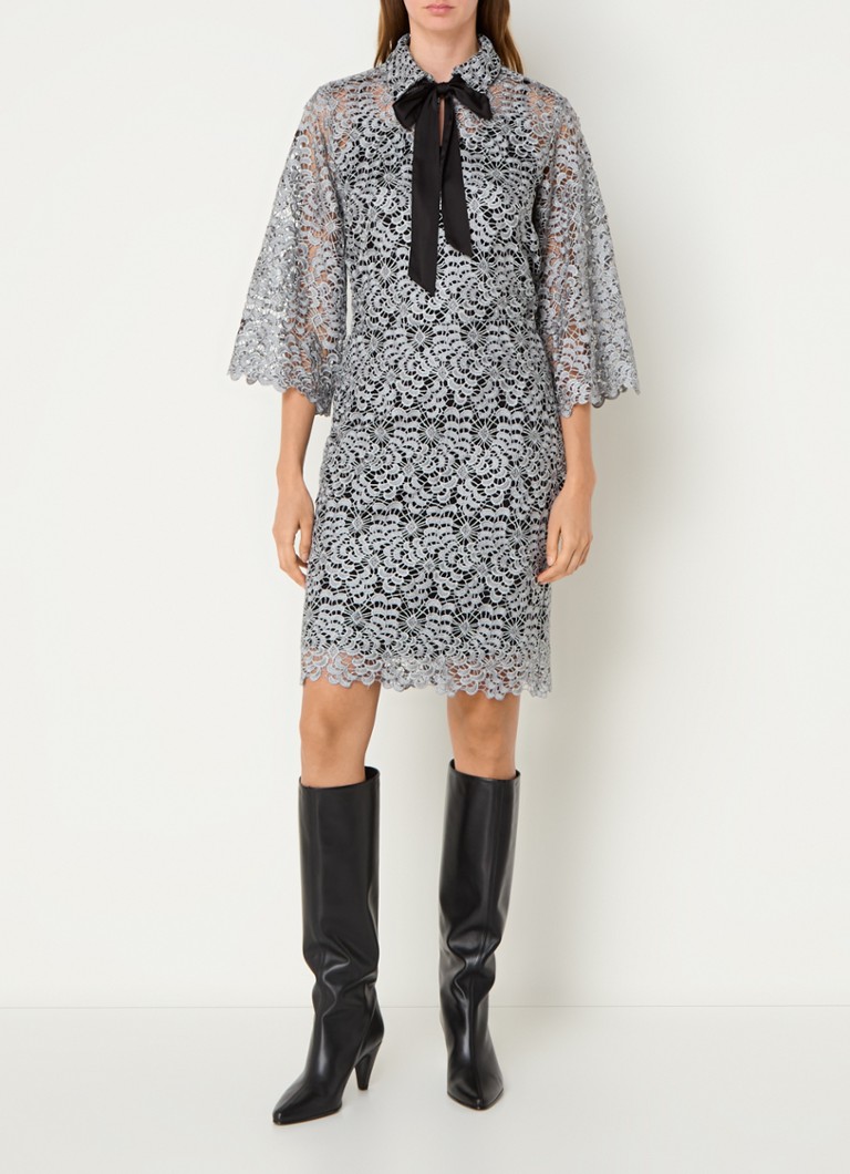 Bruuns Bazaar Joana high-waist mini skirt with openwork design