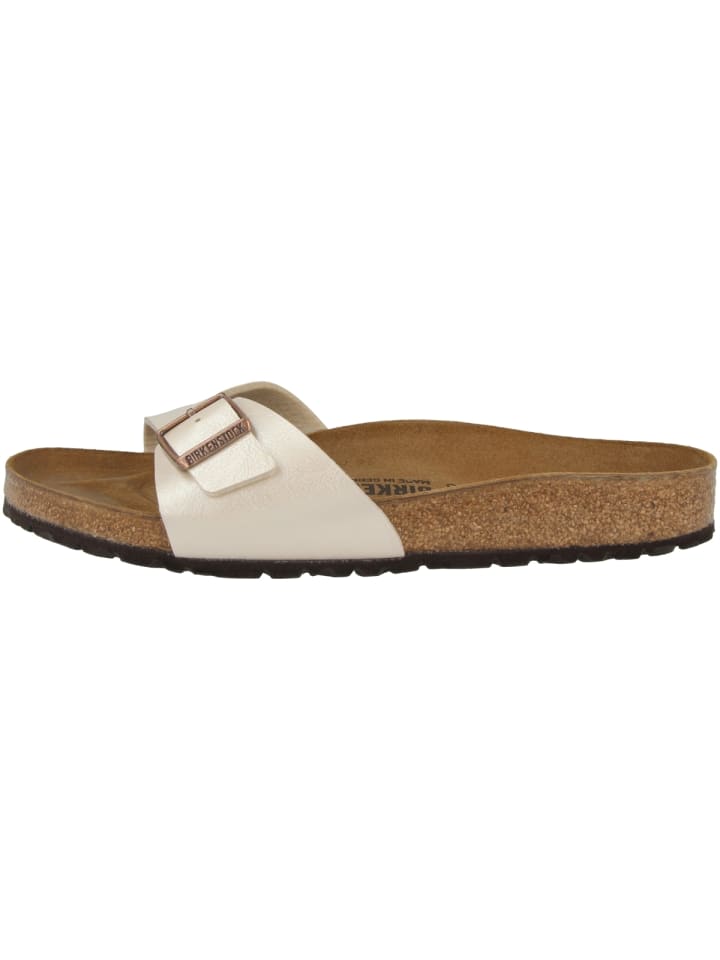 Birkenstock Pantolette Madrid Birko-Flor Graceful schmal in weiss günstig kaufen