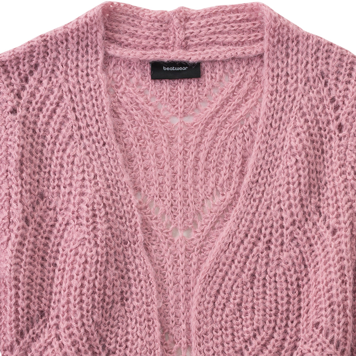 Mädchen Strickjacke mit Lochstrick-Muster