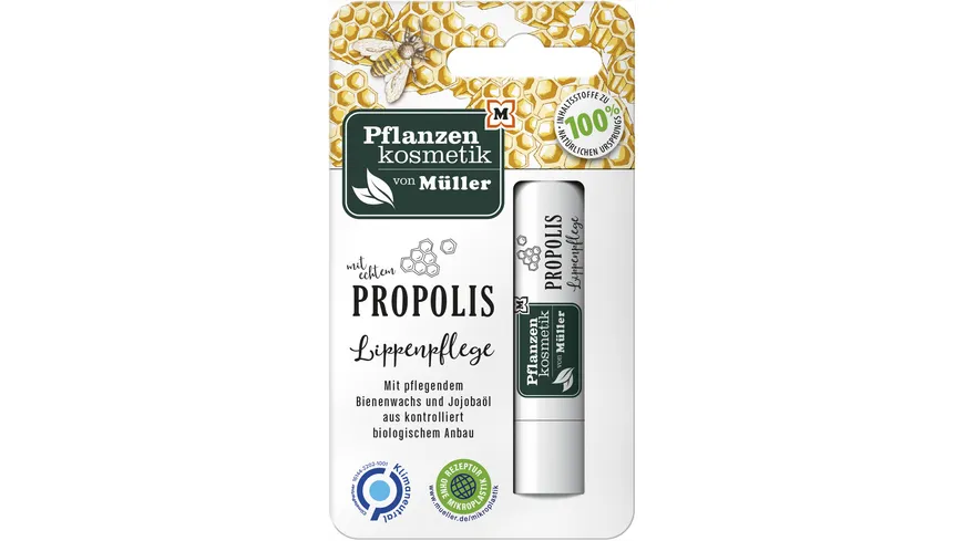 Pflanzenkosmetik von Müller Propolis Lippenbalsam 4.8 g