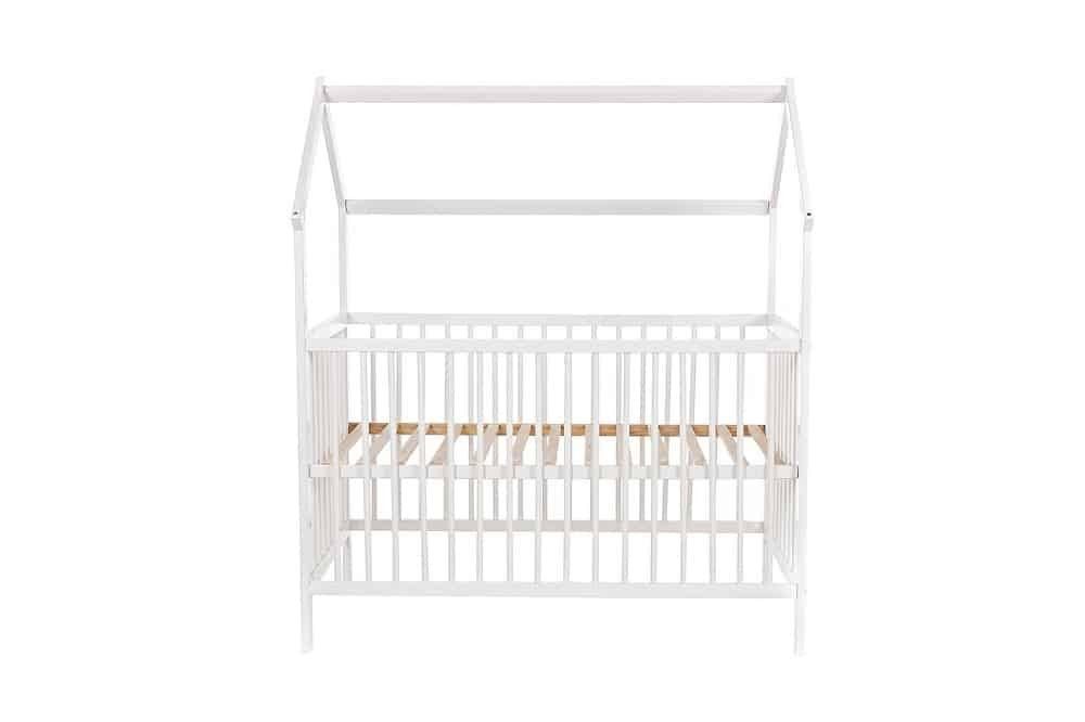 Babyhafen Kinderbett Babyhafen Hausbett Kinderbett 120x60 Matratze Minky Bettset Sterne (Komplett set, Hausbett, Matratze, Bettwäscheset und Deko-Set (sehe Bildern), Komplettbett