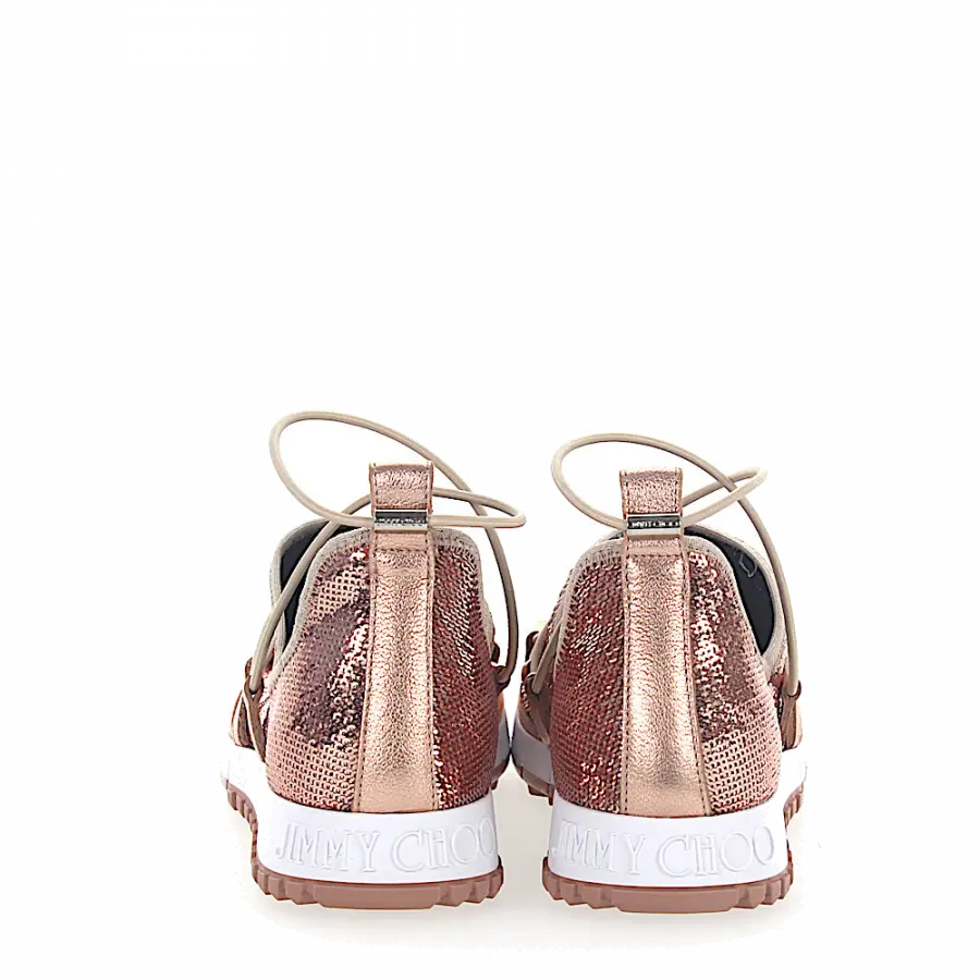 Jimmy Choo - Sneaker Logo Pailletten rosé - pink