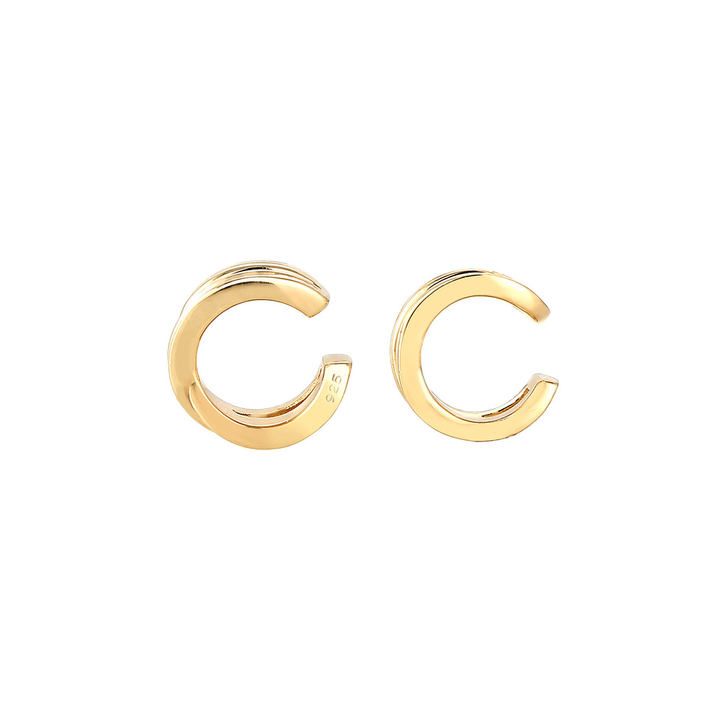 Elli Elli Boucles d'Oreilles Earcuff Ensemble Femme - (925/1000) Argent Boucles d'oreilles