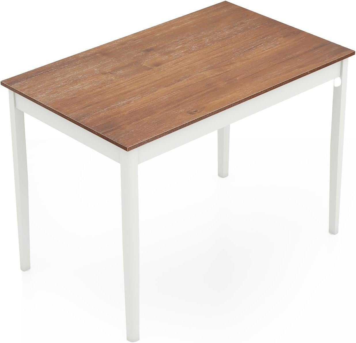 COSTWAY Essgruppe, (1-tlg), nur 1 Esstisch aus Massivholz, bis 80kg, 108x66,5x76cm