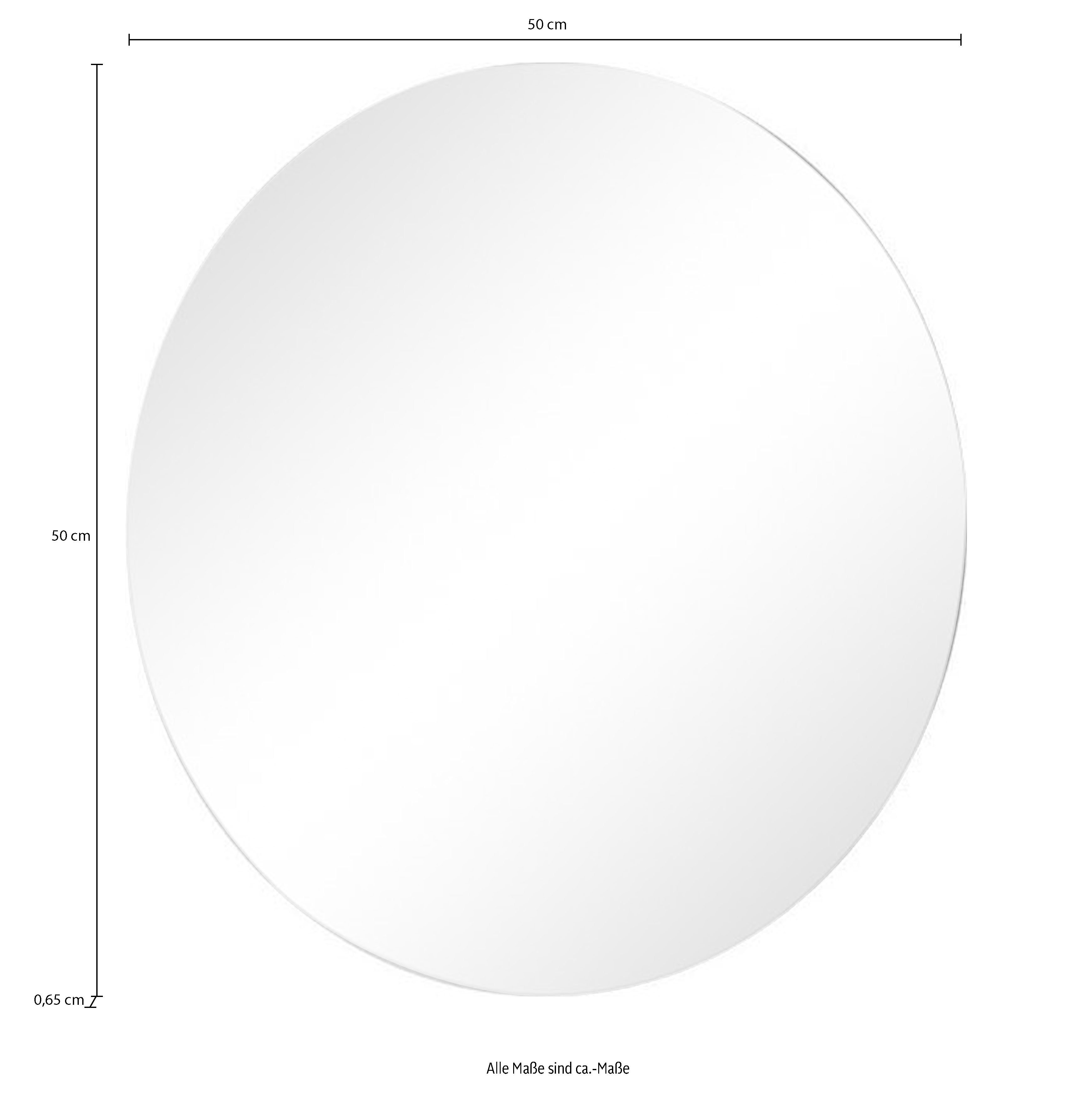 andas Dekospiegel Glass Round (1-St), runder Wandspiegel