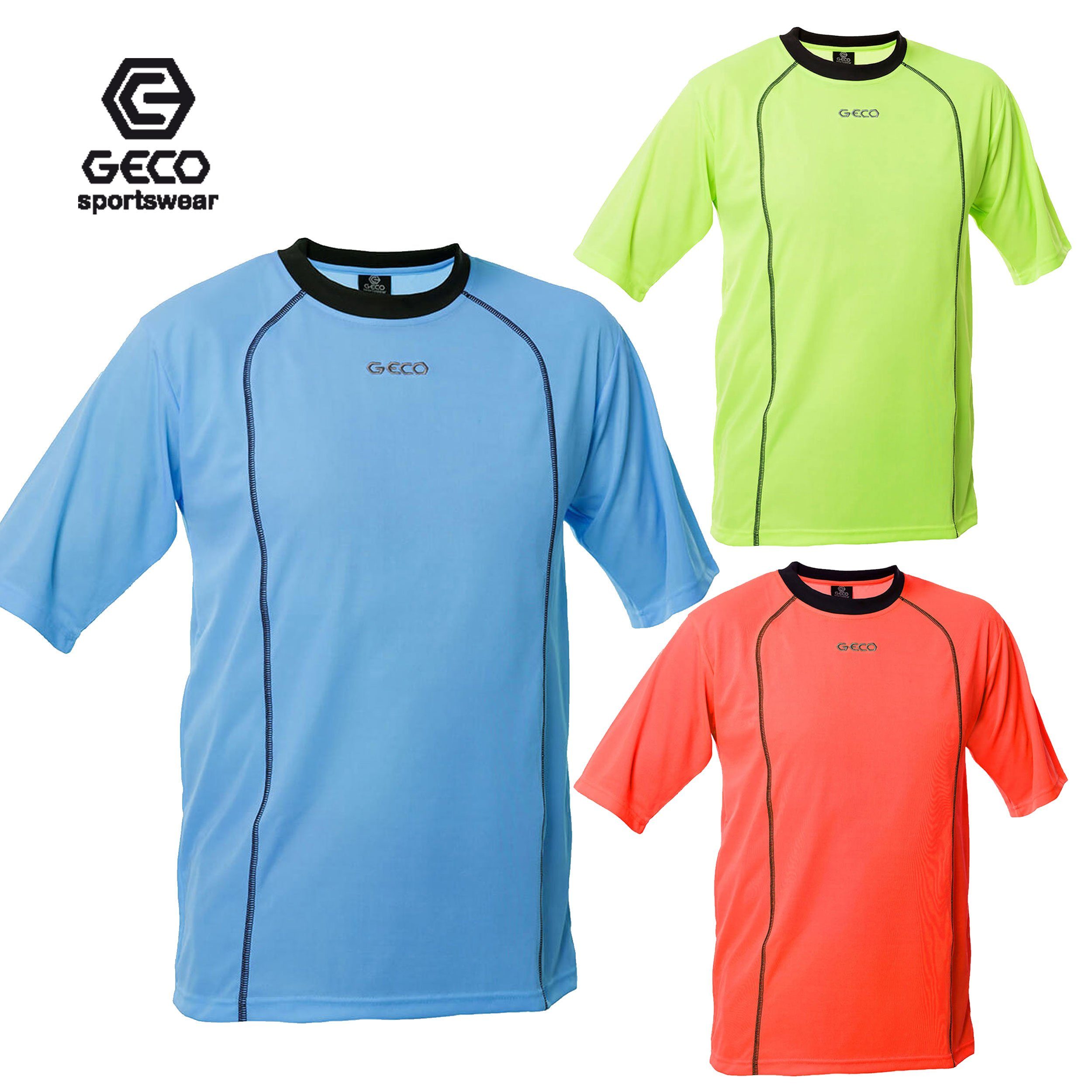 Fußballtrikot Geco Fußball Trikot kurzarm ORKAN neonfarben