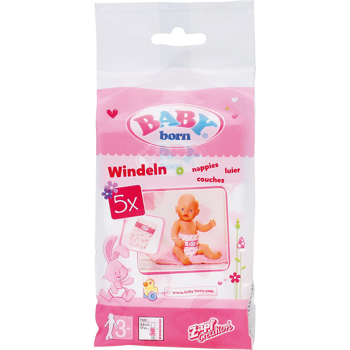 BABY born® Windeln (5 Stück), Puppenzubehör
