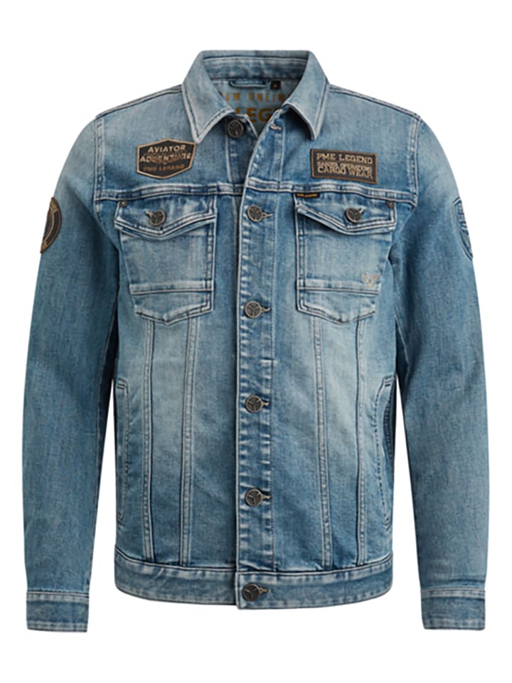 PME Legend Jeansjacke in Blau günstig kaufen