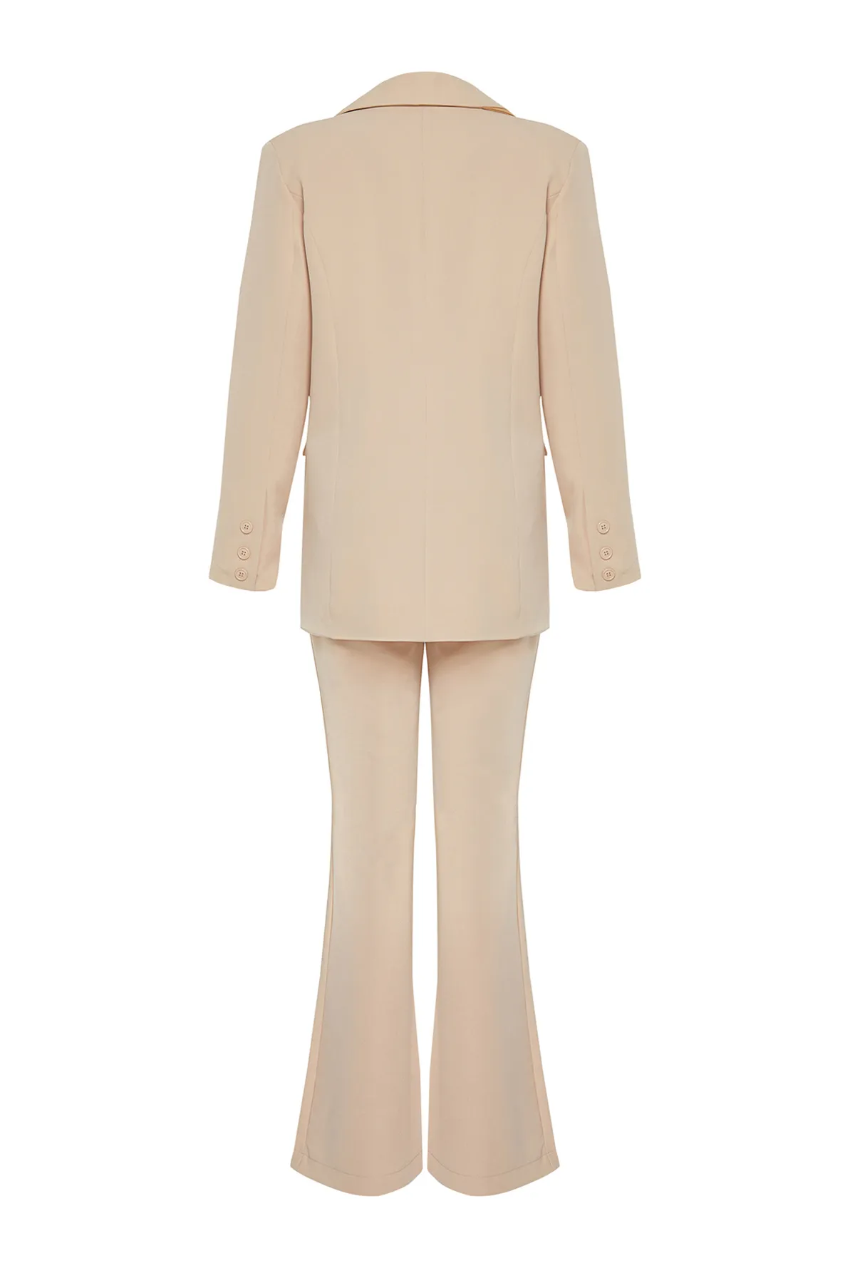 Trendyol Modest  Set mit Jacke, Hose, gewebter Unterseite und Oberteil in Steinfarbenblock-Optik TCTSS24US00003