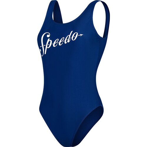 DAMEN BADEANZUG LOGO DEEP UBK 1PC PT AF BLUE/WHITE