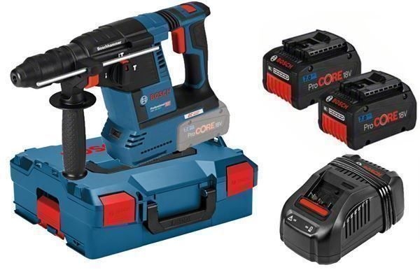 Bosch Blue 061191000F GBH 18V-26 F Kombihammer 18V 5,5Ah ProCore in L-Boxx